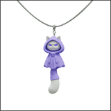 Grumpy Hood Cat Necklace