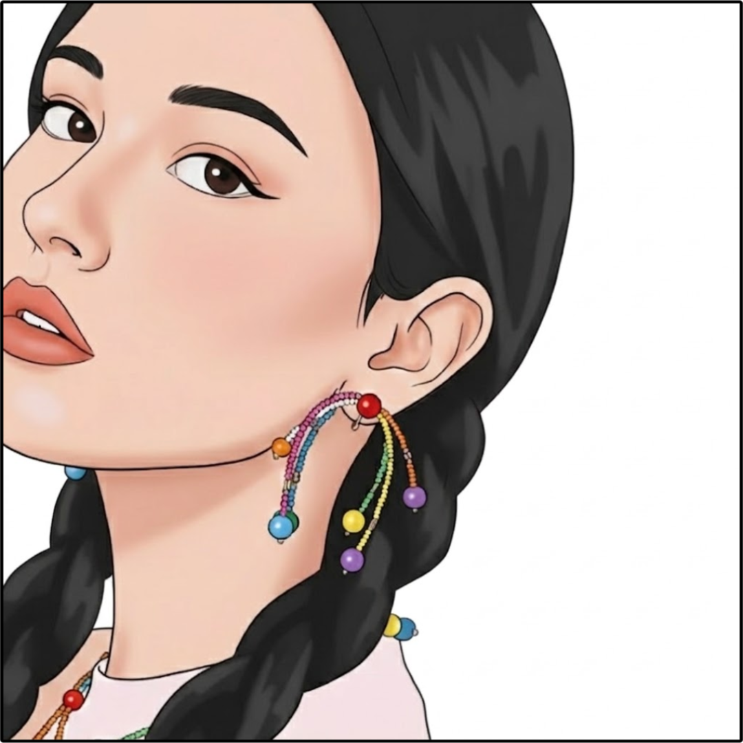 Beaded Vault Earrings