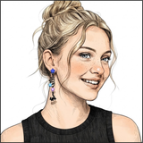 Midnight Stroll Cat Earrings