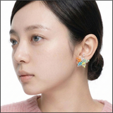 Rainbow Star Sprout Earrings
