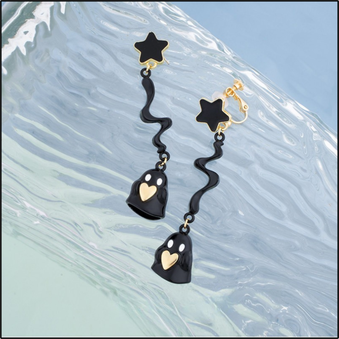 Heartbeat Ghost Earrings