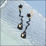 Heartbeat Ghost Earrings