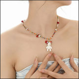 Pearl Bear Party Necklace