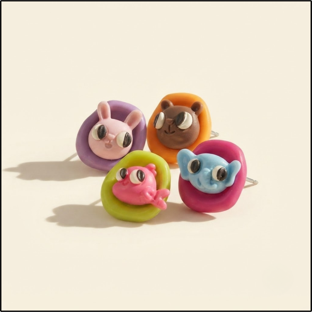Tiny Zoo Earrings