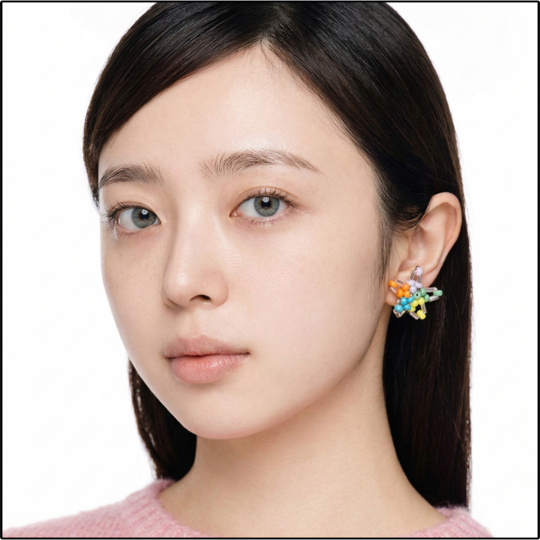 Rainbow Star Sprout Earrings