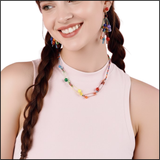 Chroma Pin Bead Necklace