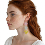Triple Bloom Earrings