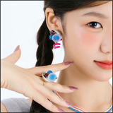 Blue Orbit Earrings