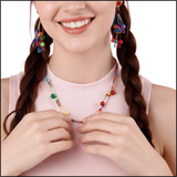 Chroma Pin Bead Necklace