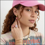 Electric Bloom Heart Earrings