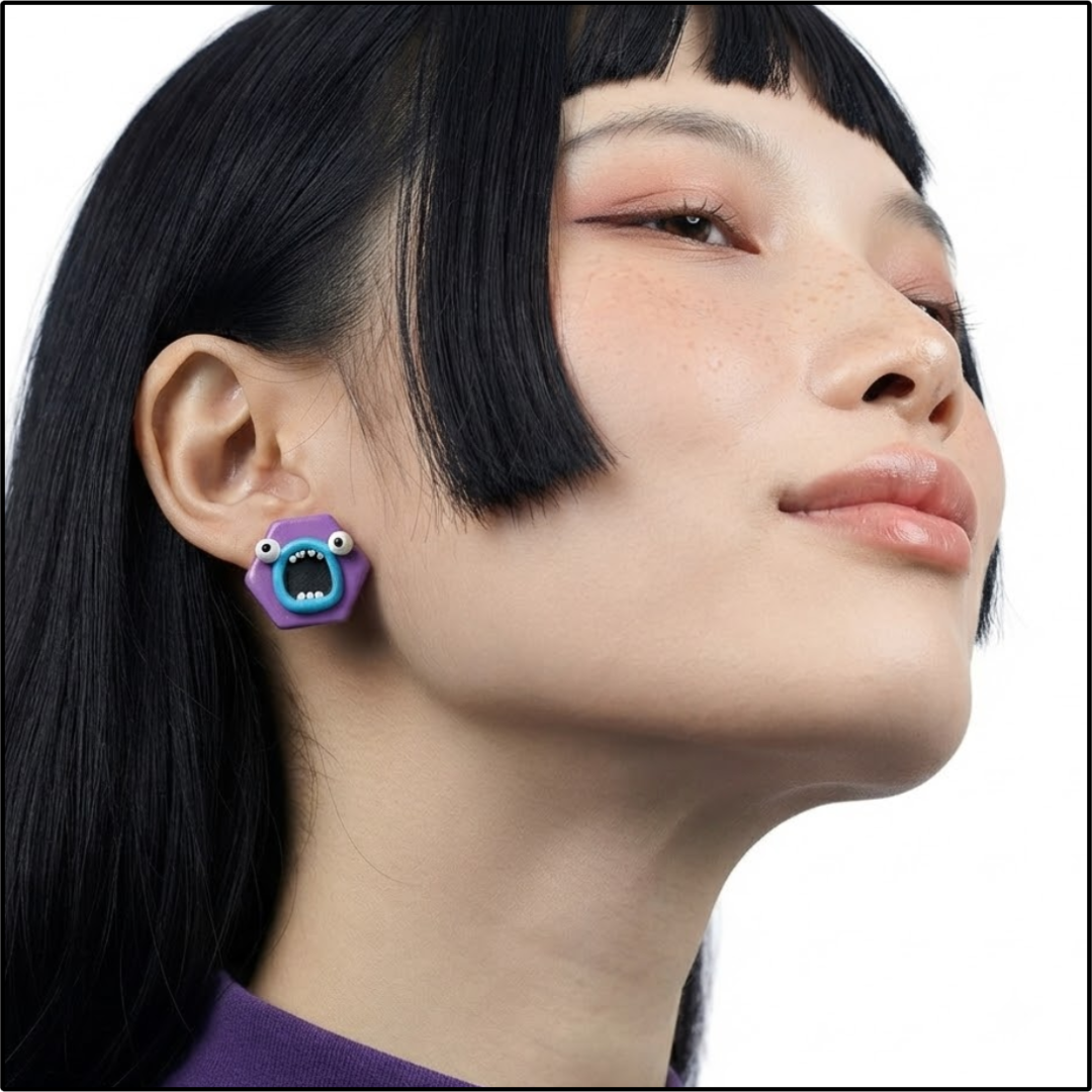 Oh No Monster Earrings