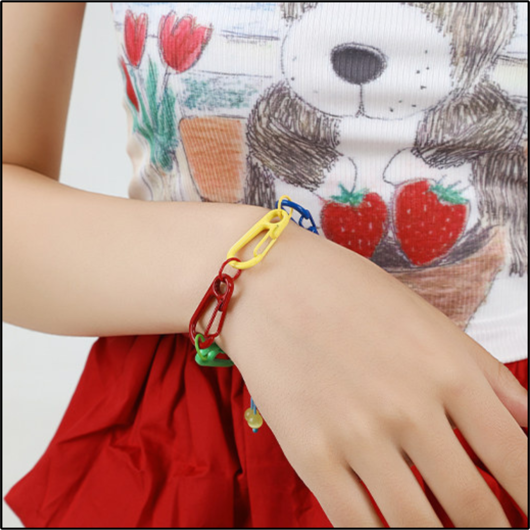 Paperclip Color Pop Bracelet