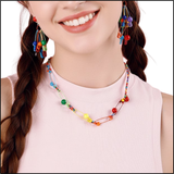 Chroma Pin Bead Necklace