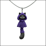 Grumpy Hood Cat Necklace