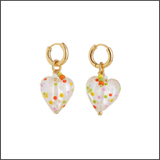Funfetti Heart Earrings