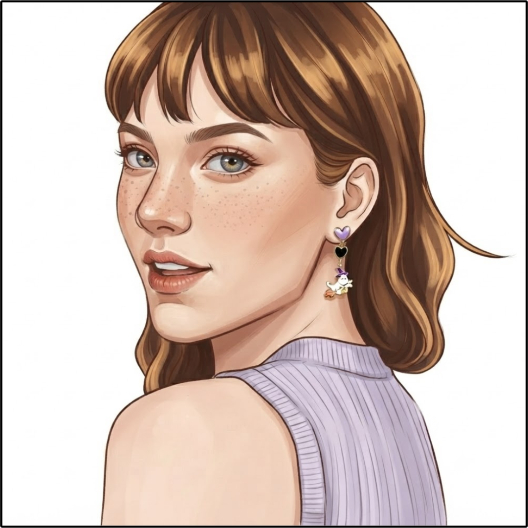 Boo-tiful Witch Earrings