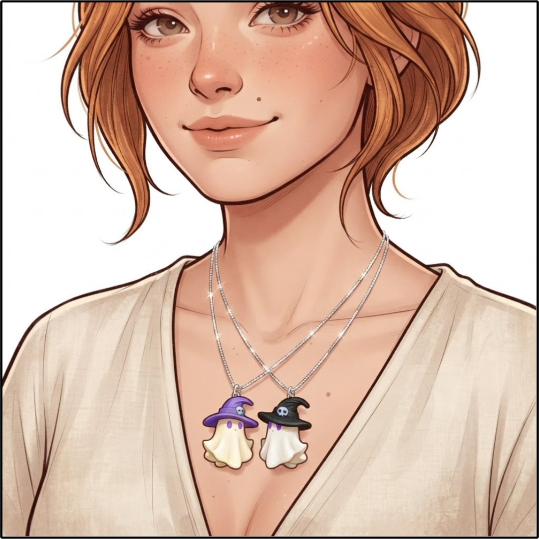 Hocus Pocus Ghost Necklace