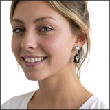 Noir Ghost Earrings