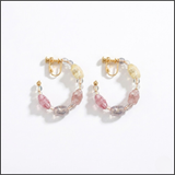 Pastel Star Hoop Earrings
