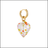 Funfetti Heart Earrings