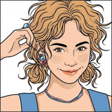 Blue Orbit Earrings