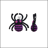 Purple Widow Earrings