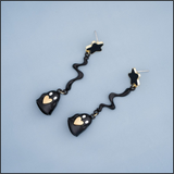 Heartbeat Ghost Earrings