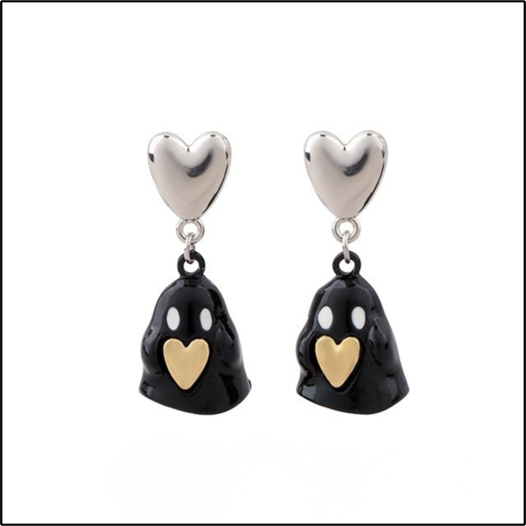 Noir Ghost Earrings