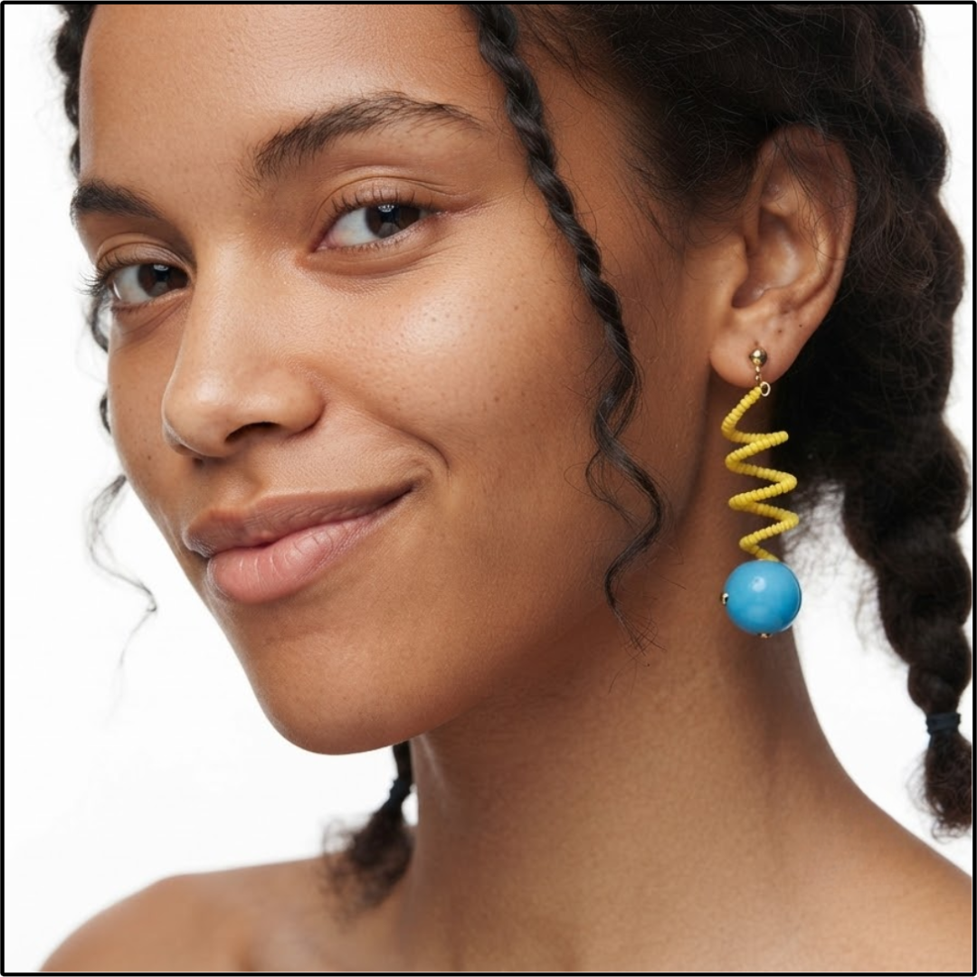 Sunny Coil Earrings