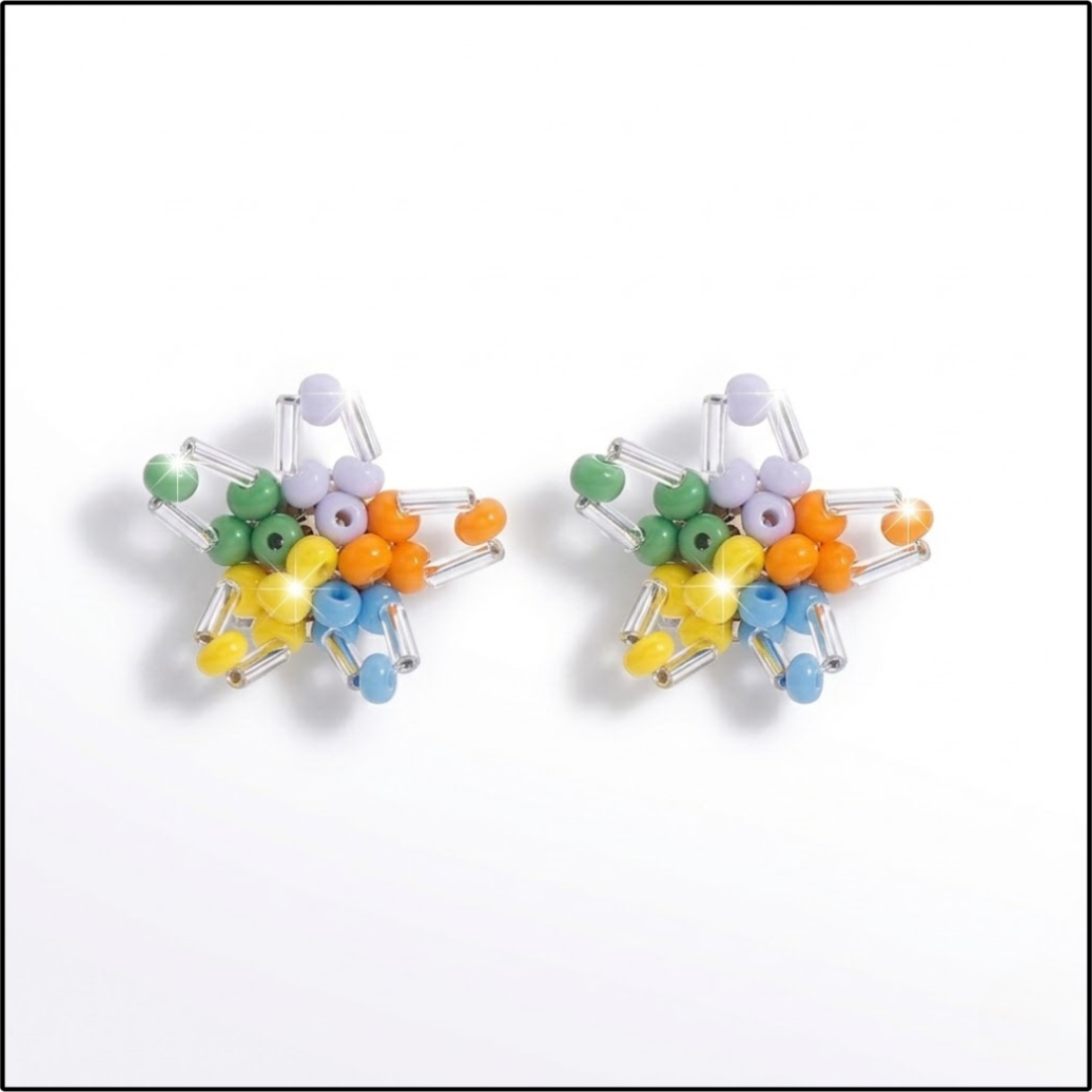 Rainbow Star Sprout Earrings