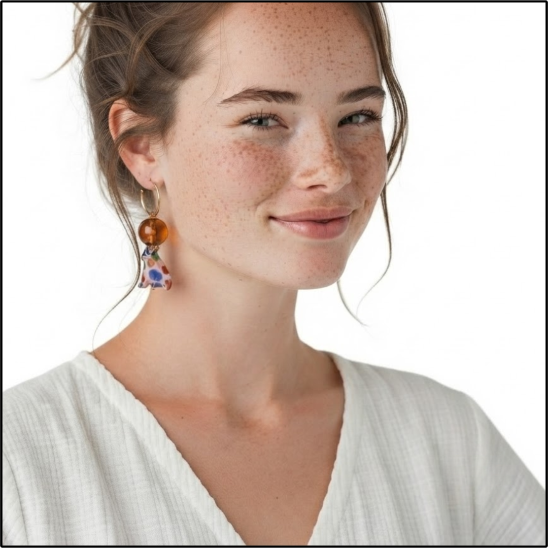 Candy Cat Drop Earrings