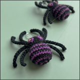 Purple Widow Earrings