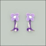 Violet Bloom Knot Earrings