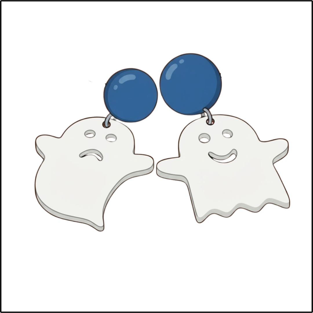 Mood Swing Ghost Earrings