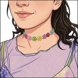Rainbow Bloom Necklace