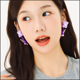 Violet Bloom Knot Earrings