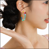 Rainbow Loop Earrings