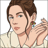 Tiny Garden Earrings