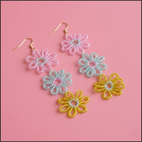 Triple Bloom Earrings