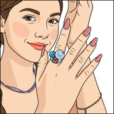 Blue Orbit Ring