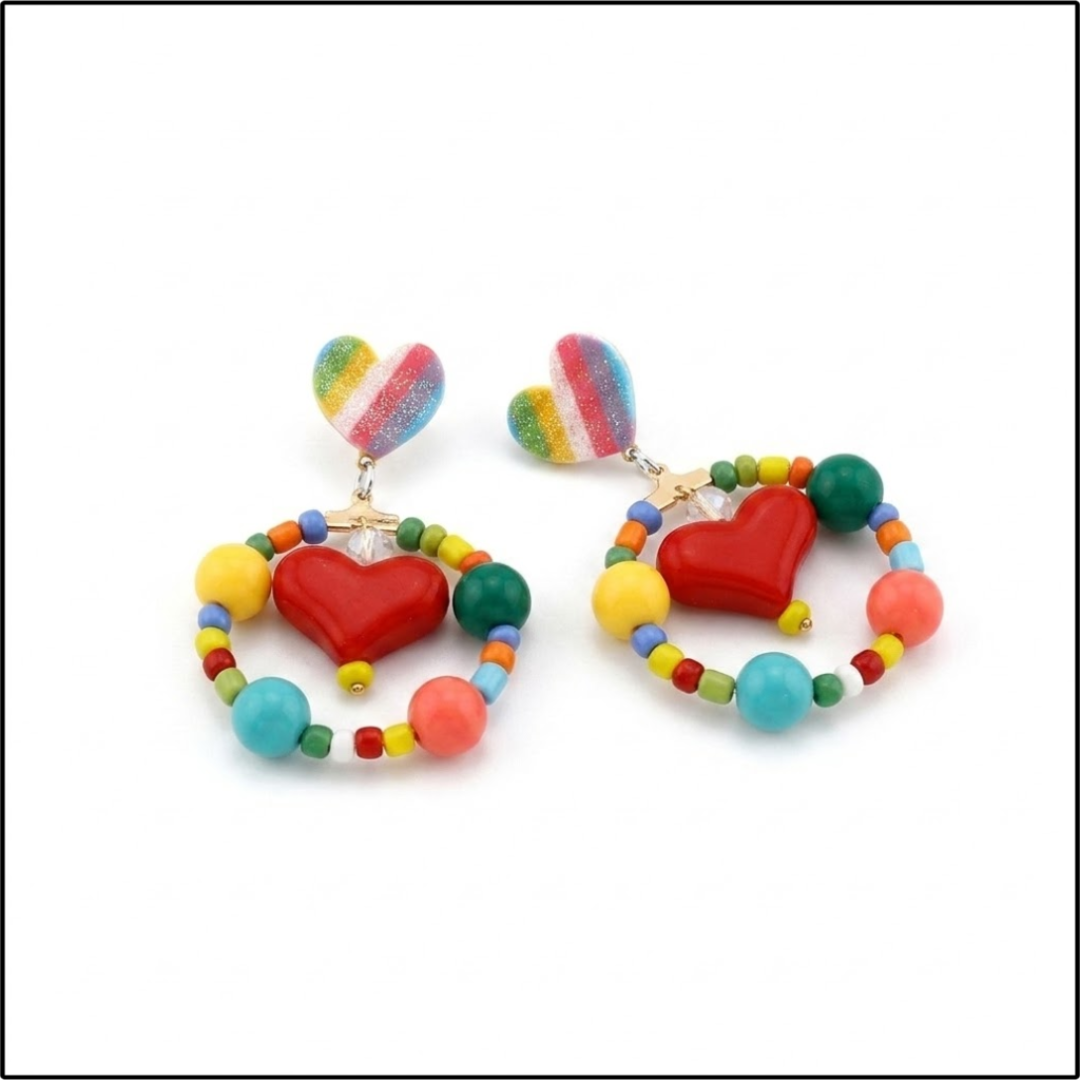 Sweetheart Hoop Earrings