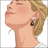 Noir Ghost Earrings