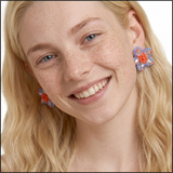 Coral Bloom Earrings