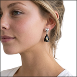 Noir Ghost Earrings