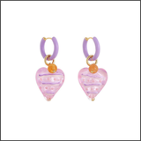 Taffy Heart Earrings