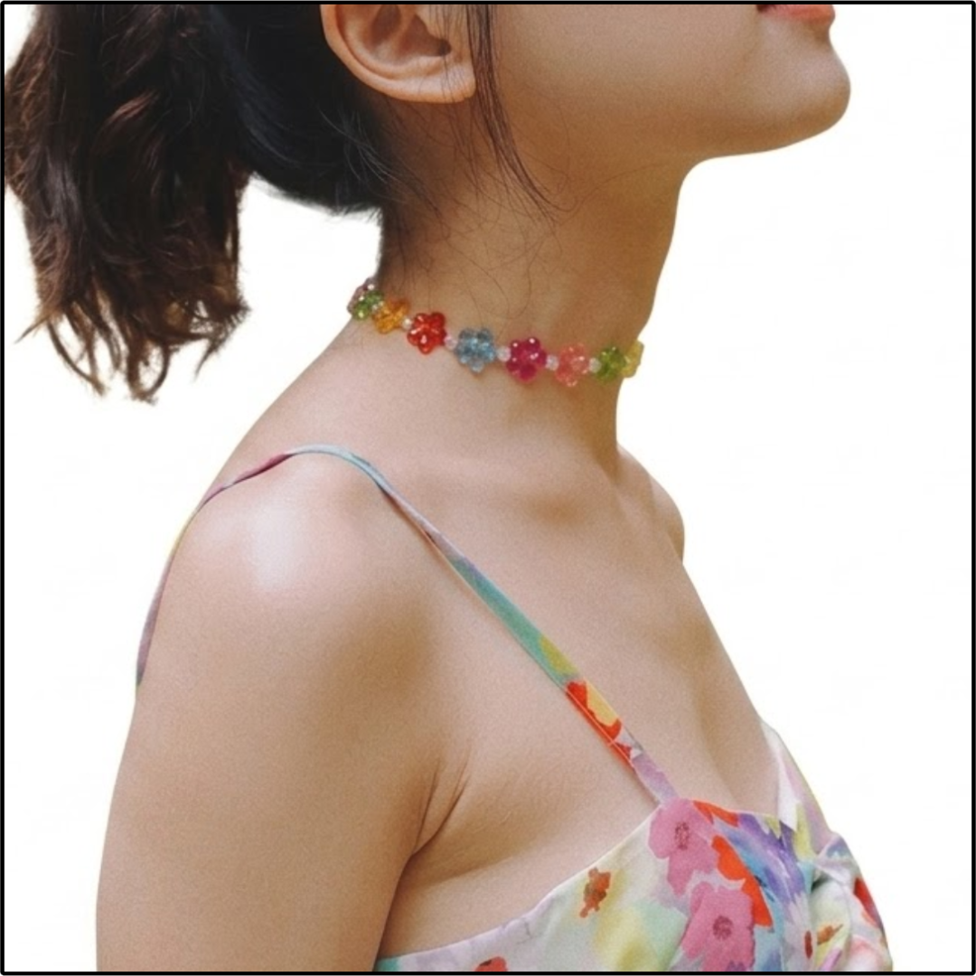 Rainbow Bloom Necklace