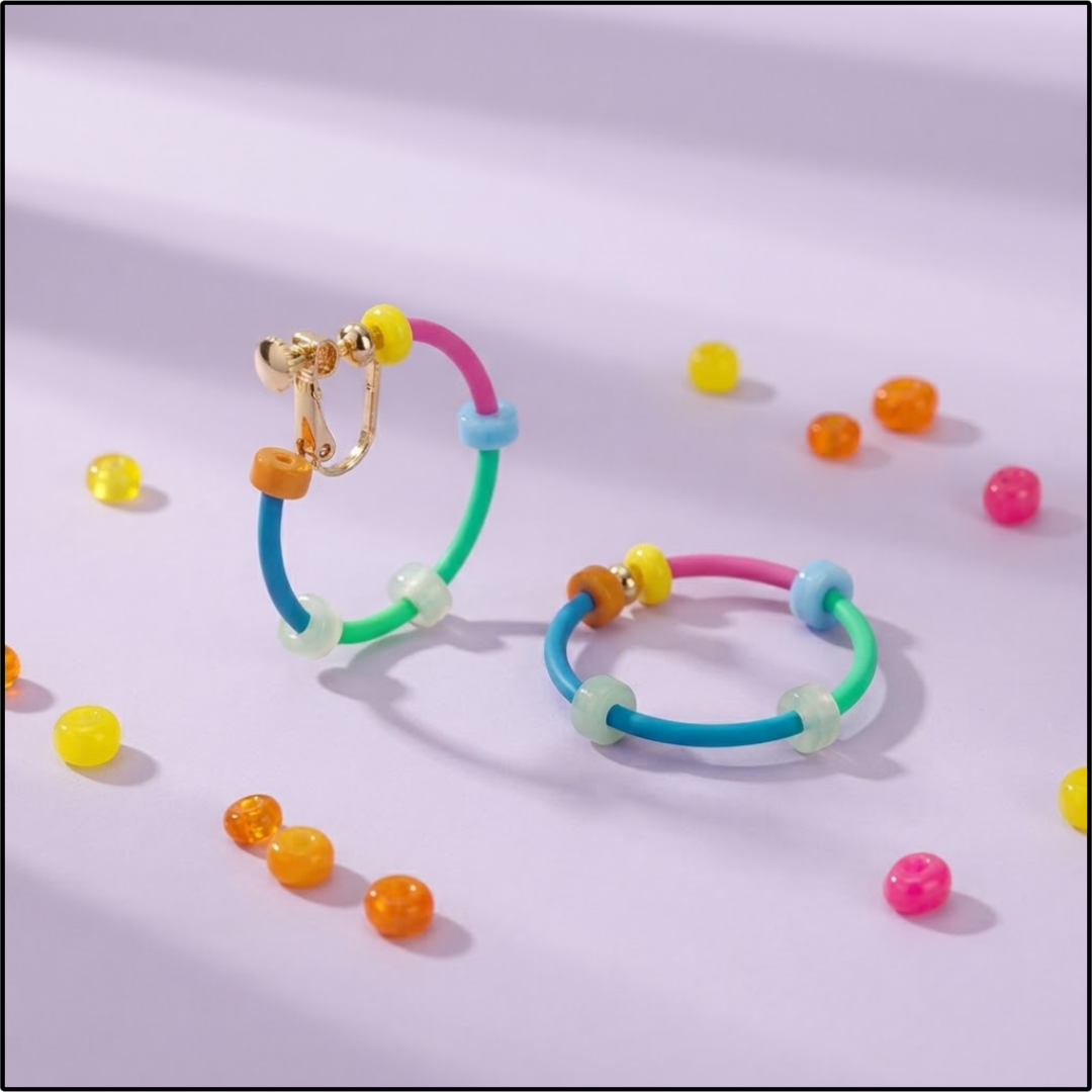 Rainbow Loop Earrings