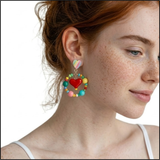 Sweetheart Hoop Earrings