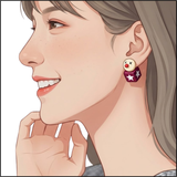 Pierrot Dice Earrings