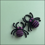 Purple Widow Earrings